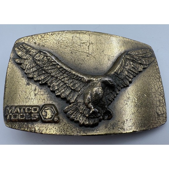 The Great American Buckle Company Other - Vintage Matco Tools Belt Buckle Limited Edition Eagle Design Brass Finish